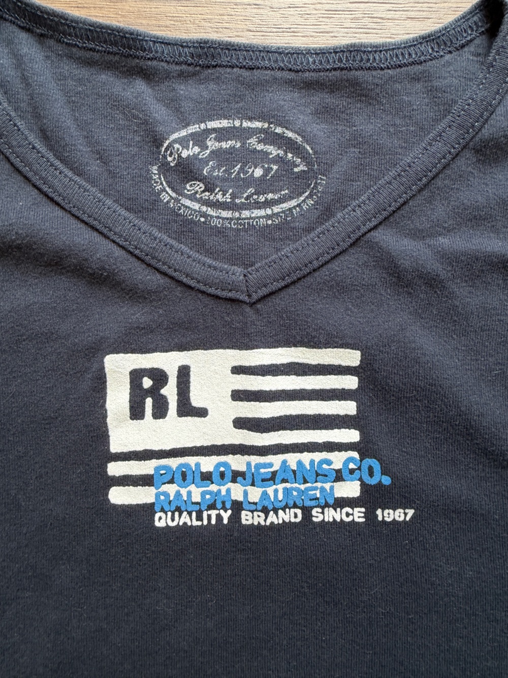 Vintage 90s Polo Jeans Co Ralph Lauren 1967 Long Sleeve Shirt Black Y2K Medium